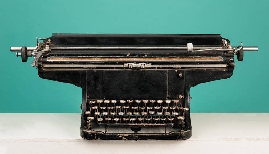 A typewriter