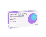 A packshot of Sildenafil (Generic Viagra) erectile dysfunction treatment
