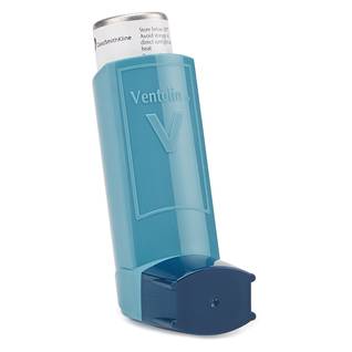 Blue Asthma Inhaler