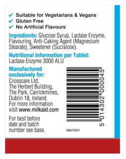 Milkaid Lactase Enzyme 1