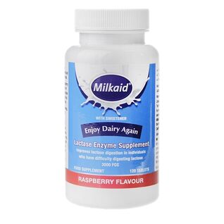 Milkaid Lactase Enzyme - 120 Tablets